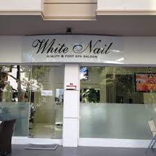 white nail beauty foot spa saloon