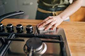 stainless steel stove top