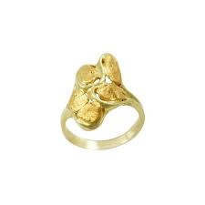 alaskan gold nugget las ring