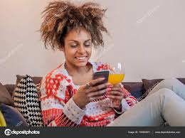 Image result for Images of black people texting
