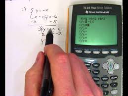Using Ti 83 84 Calculator To System Of