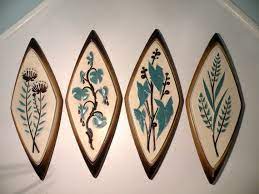 Set Of Four Kitsch Syroco Wall Hangings
