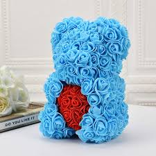 Maybe you would like to learn more about one of these? Buy Rose Bear Hand Made Rose Teddy Bear Flowers Rose Teddy Bear Gifts For Valentine S Day Birthday Mother S Day Anniversaries Gifts For Mom Gifts For Women 10inc Blue Online In Kazakhstan B087dynptq