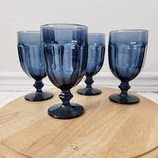 Libbey Glass Duratuff Cobalt Blue