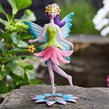 Colourful Free Standing Metal Fairy