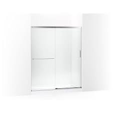 sliding semi frameless shower door