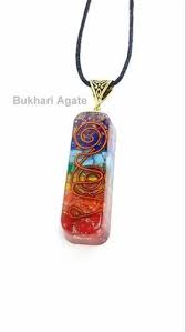 energy 7 chakra stone with copper coil