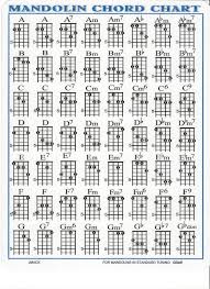 Mandolin Chord Chart For Mando Lesson G D A E Ebay I 2019