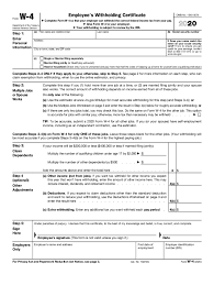 This document should be given to your employer once completed. 2020 Form Irs W 4 Fill Online Printable Fillable Blank Pdffiller