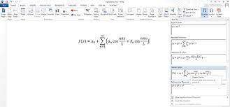 Insert An Equation In Word Doent