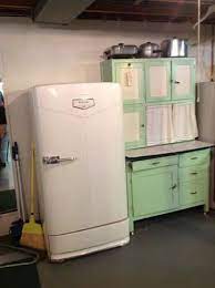 Vintage Refrigerator Basement Wet Bar