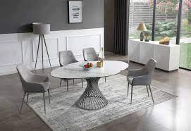 contemporary design stylish oval modern dining set prime clic design