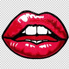 pop art drawing lip lips