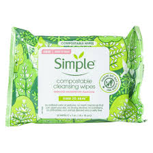 simple compole cleansing wipes 25