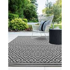 Outdoor Mono Black Rug Floor Mat