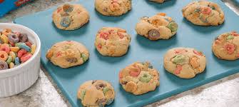colorful cereal cookies recipe post