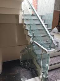 Stairs Stainless Steel Toughened Glass