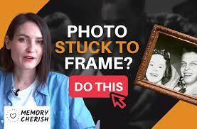 Remove A Photo Stuck To Glass