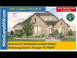 815 plan by american legend homes in
