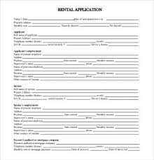 Tenant Application Form Template Business