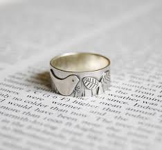 bird in the garden silver ring by shere