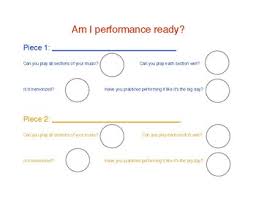 Performance Preparation Sticker Chart By Piano Teacher Resources