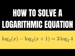 Logarithmic Equation With 3 Logarithms