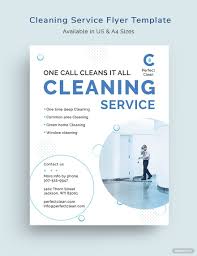 cleaning flyer template in publisher