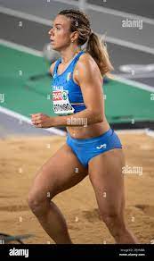 Ottavia Cestonaro of Italy competing in the women's triple jump final at  the European Indoor Athletics Championships at Ataköy Athletics Arena in  Ista Stock Photo - Alamy