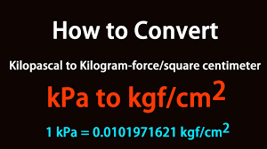 kilogram force square centimeter