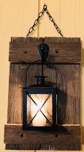 Barn Wood Lantern Sconce Candle Holder