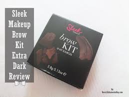 sleek makeup brow kit extra dark review