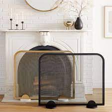 Deco Metal Fireplace Screen West Elm