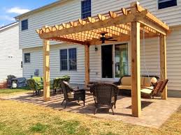 Pergola With A Ceiling Fan And Porch