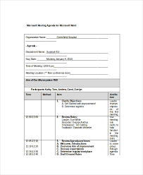 Ms Office Meeting Agenda Template Magdalene Project Org