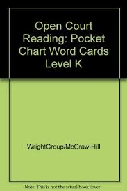 Open Court Reading Pocket Chart Word Cards Level K