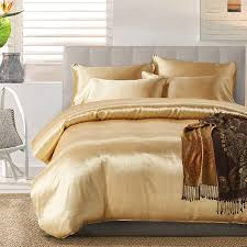 Solid Color Satin Twin Bedding Set