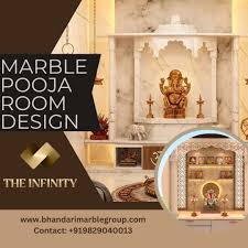 marble pooja room design by bhandari