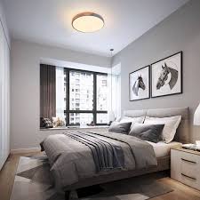 rrtyo 11 81 in 1 light grey led flush mount ceiling light with acrylic shade