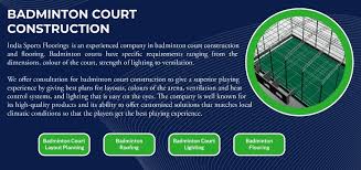 badminton court construction cost in