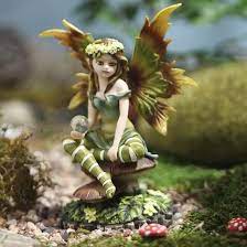 Delicate Garden Fairy Figurine With