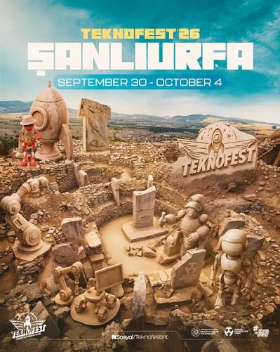 Tarih #TEKNOFEST Şanlıurfa ile yeniden yazılıyor! 🚀 3️⃣0️⃣ Eylül - 4️⃣ Ekim arasında, tarihin ve geleceğin başlangıç noktası Şanlıurfa'da olacağız! Sabırsızlıkla bekliyoruz. 🙂 @teknofest #istanbulüniversitesicerrahpaşa #TEKNOFEST