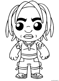 Travis scott and fortnite are throwing an event! Travis Scott Skin Fortnite Coloring Pages Printable