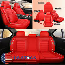 Red Car Seat Covers Front Rear Full