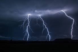 thunder storn flash lightning sky night