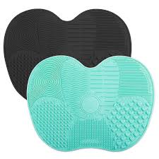 makeup brush cleaning mat silicone