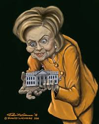 Image result for caricature of hillary clinton