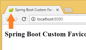 spring boot custom favicon exle