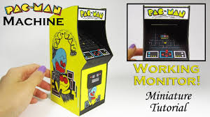 miniature diy pacman arcade game with