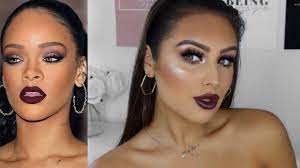 rihanna inspired makeup tutorial 2018